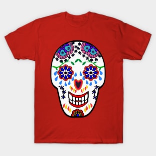 Sugar Skulls in Red (Calavera) T-Shirt